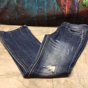 Almost famous denim distressed jeans